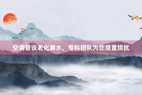 空调管谈老化漏水，专科团队为您措置烦扰